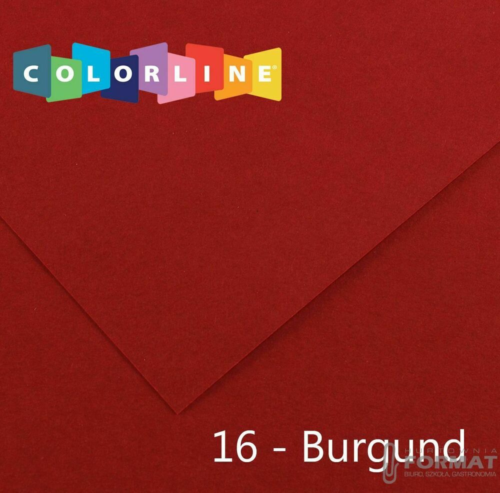 Brystol Canson Colorline 16 burgundowy 150g 10k [mm:] 500x650 (200041392) 1