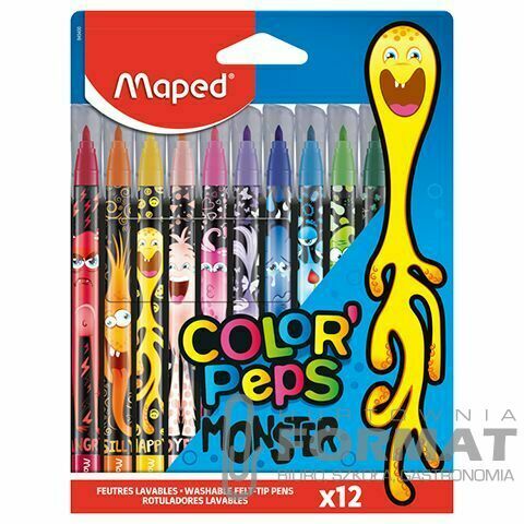 Flamaster Maped MONSTER COLORPEPS 12 kol. (845400) 1