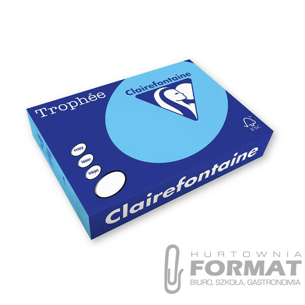 PAPIER KSERO 160G NIEBIESKI JASNY CLAIREFONTA 1