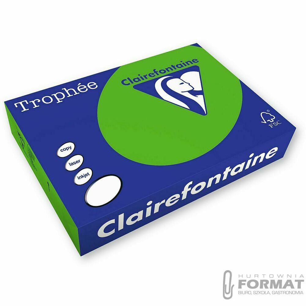 Papier kolorowy Trophee kolorowy A4 miętowy 80g (xca41875) 1