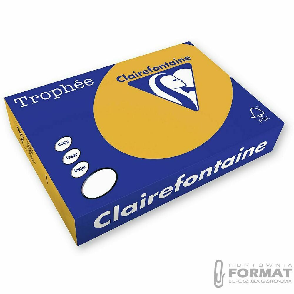 Papier kolorowy Trophee A4 brązowy wielbłądzi 80g (xca41879) 1