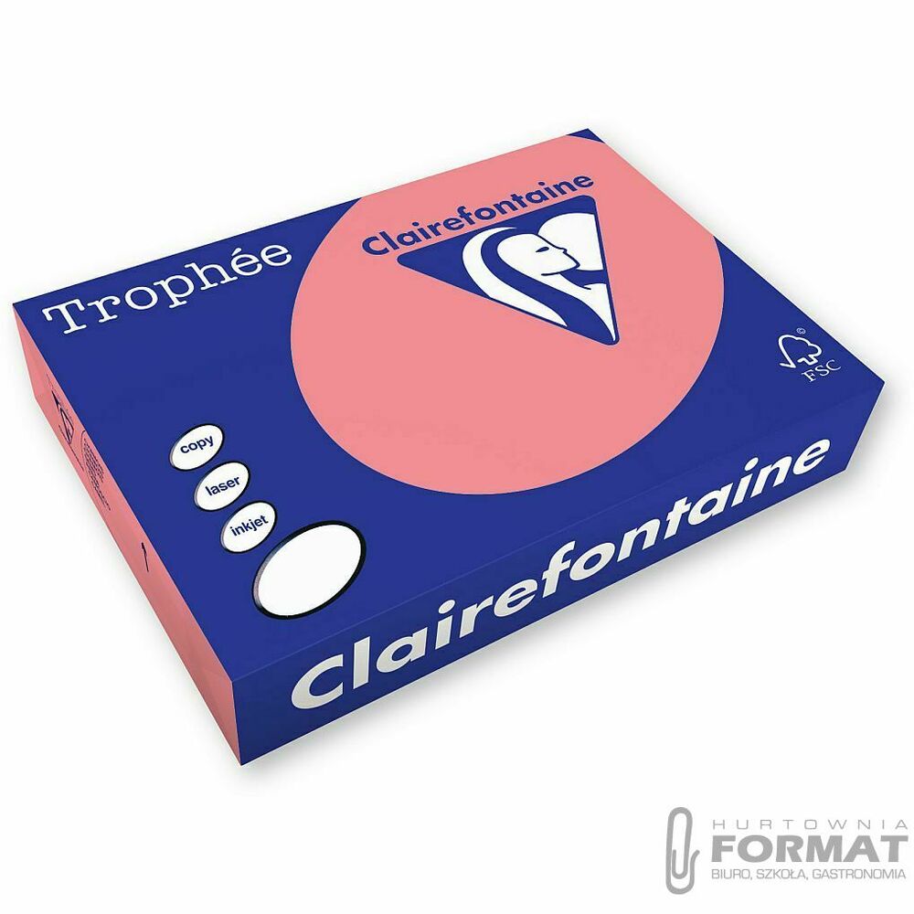 Papier kolorowy Trophee kolorowy A4 brzoskwiniowy 80g (xca41970) 1