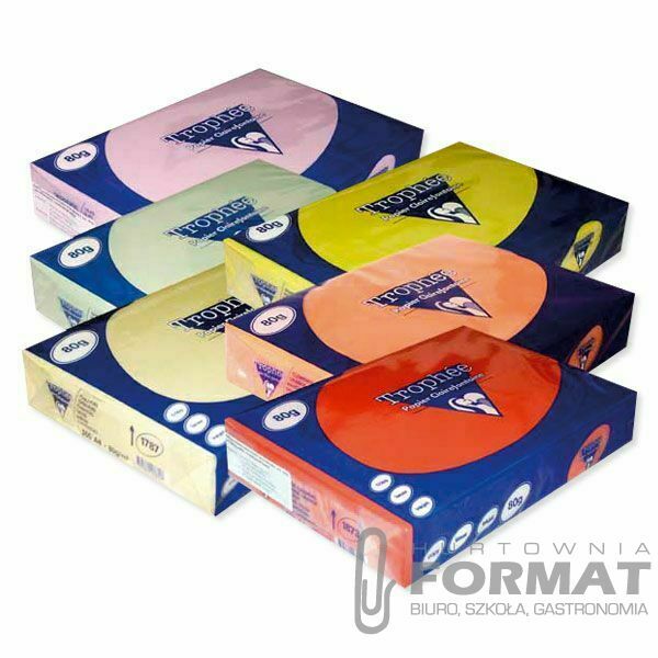 Papier kolorowy Trophee A4 różowy 80g [mm:] 210x297 (xca42973) 1