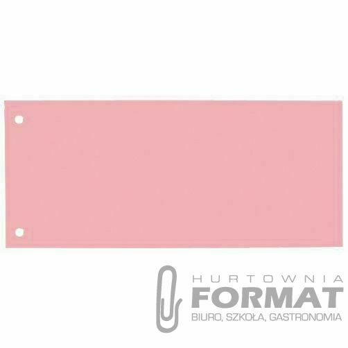 Przekładka czysta Oxford 1/3 A4 różowa 180g 100k (100205027) 1