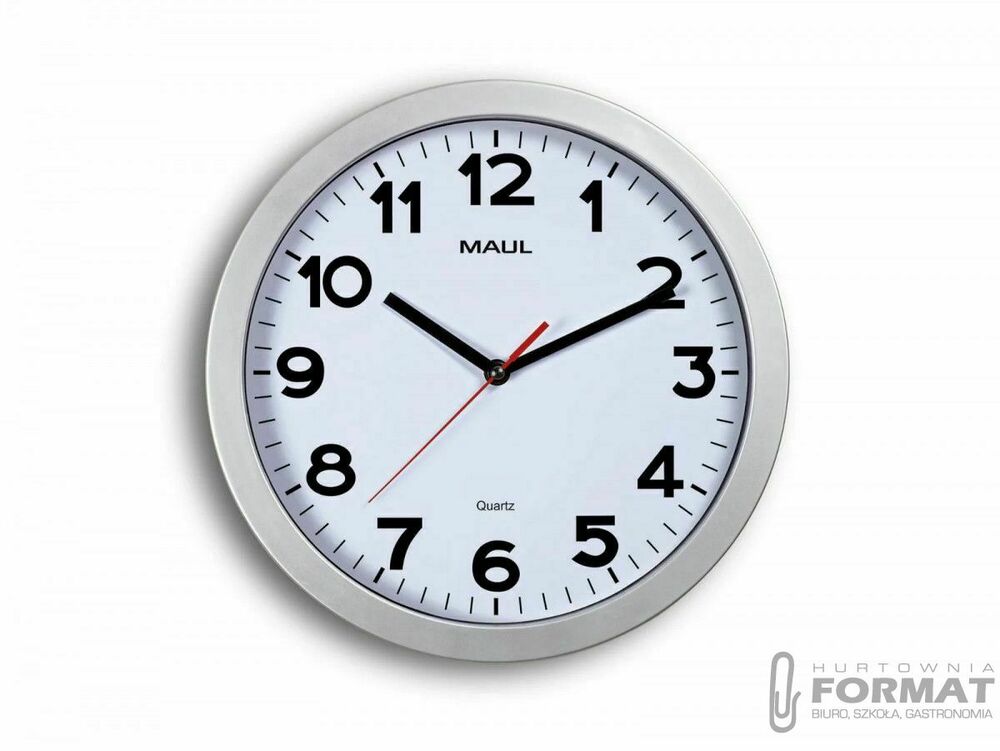 Zegar ścienny Maul MAULstep  SREBRNY (90531/95 ML) 1