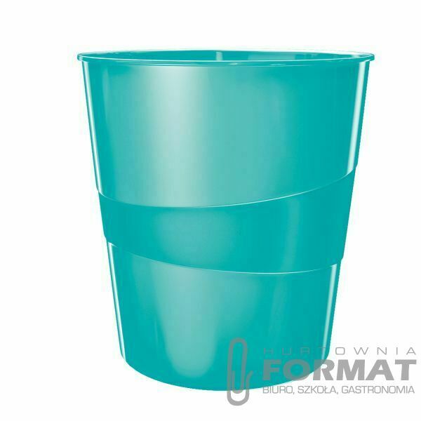 Kosz na śmieci Leitz WOW kolor: turkusowy 15L (52781051) 1