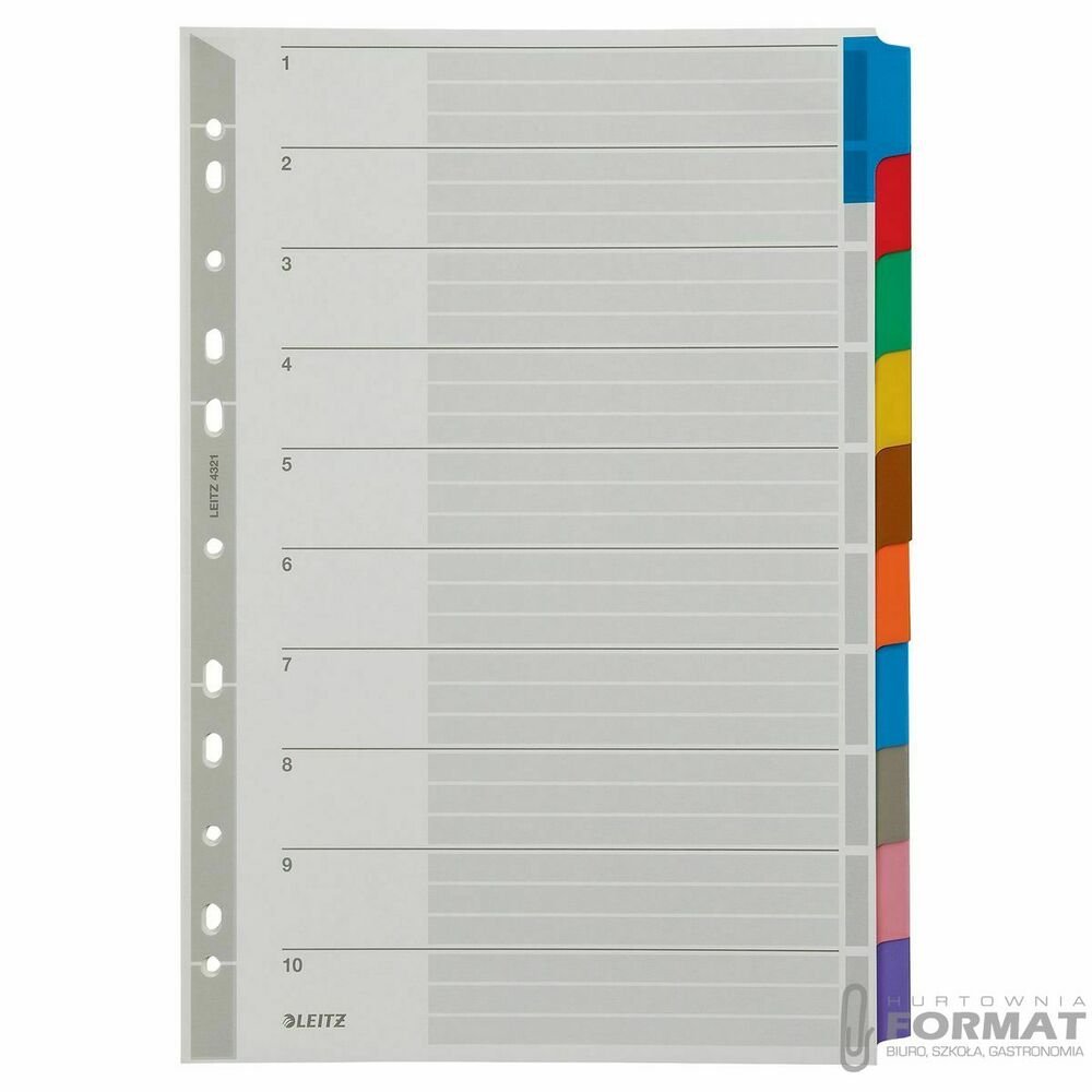 Przekładka czysta Leitz A4 mix 10k (43210000) 1