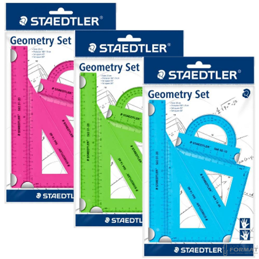 Zestaw geometryczny Staedtler, 4-ro częściowy, 1