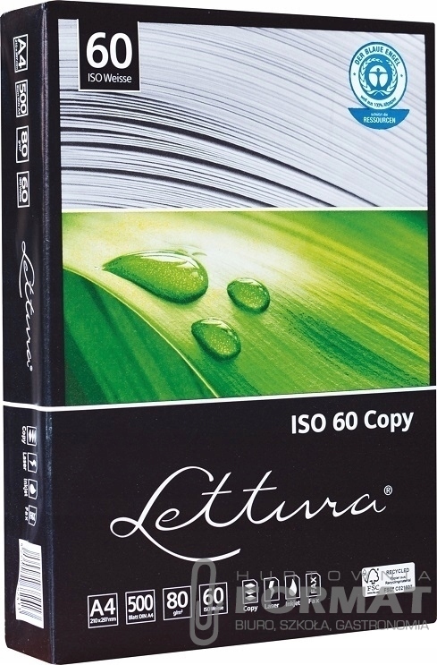 PAPIER KSERO BIUROWY ECO EKO Lettura A4 500 ark. 1