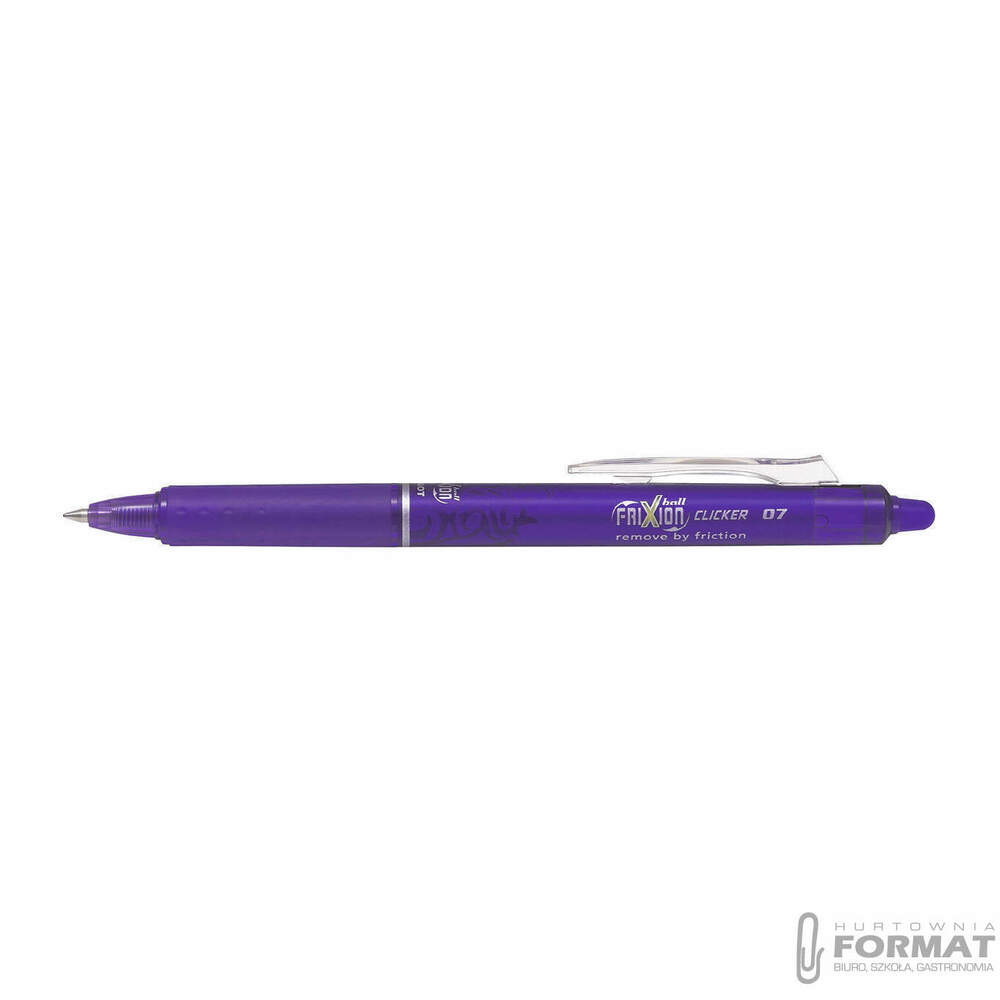 PILOT PIÓRO KULKOWE CLICKER FRIXION FIOLETOWY 1