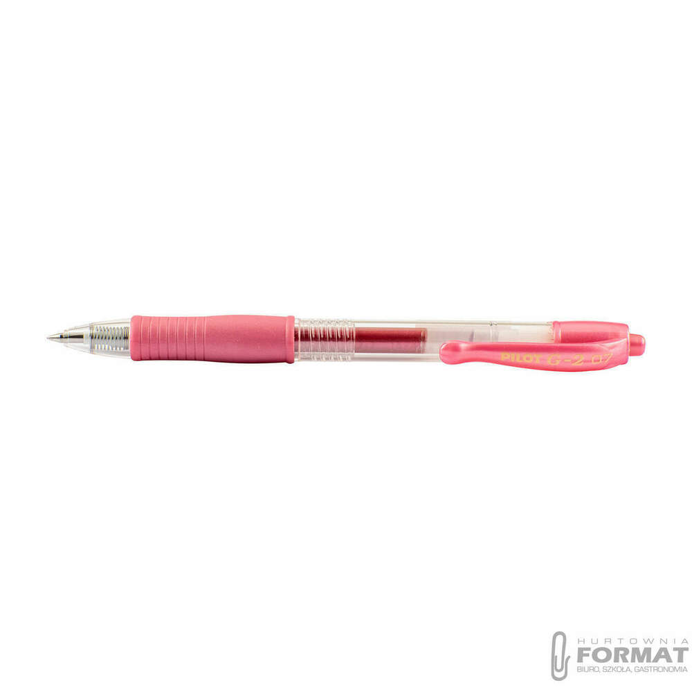 PILOT DŁUGOPIS G2 METALLIC M RÓŻOWY 1