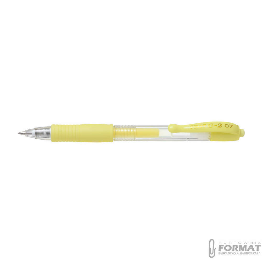 PILOT DŁUGOPIS G2 M PASTELOWY ŻÓŁTY 1