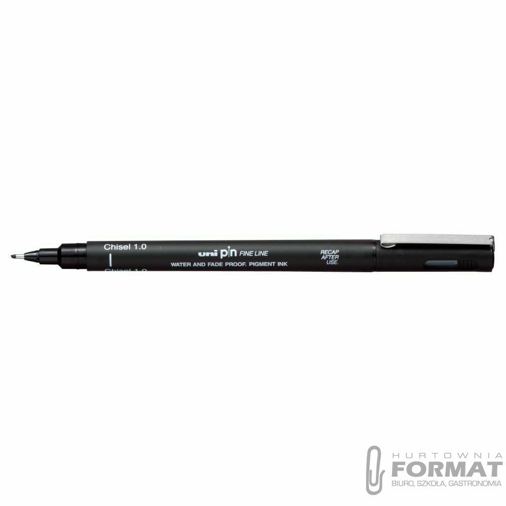 Cienkopis kreślarski Uni PIN ścięty 1mm 4902778270974, czarny 1,0mm 1kol. (UNI PIN-200) 1