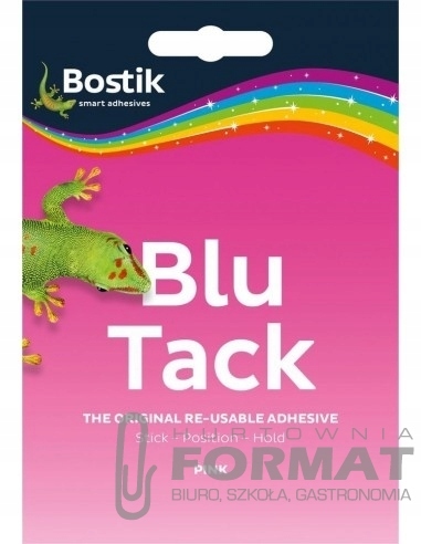 BLU TACK MASA MOCUJĄCA SAMOPRZYLEPNA 45G RÓŻOWA 1