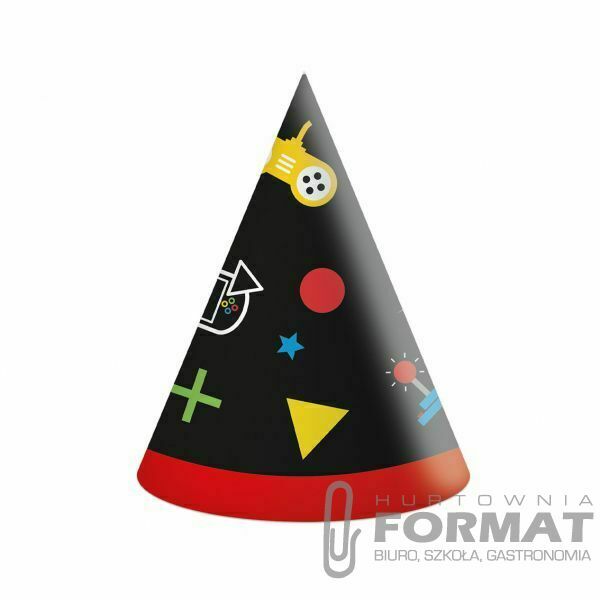 Czapka party Godan Game Party mix papier (93774) 1