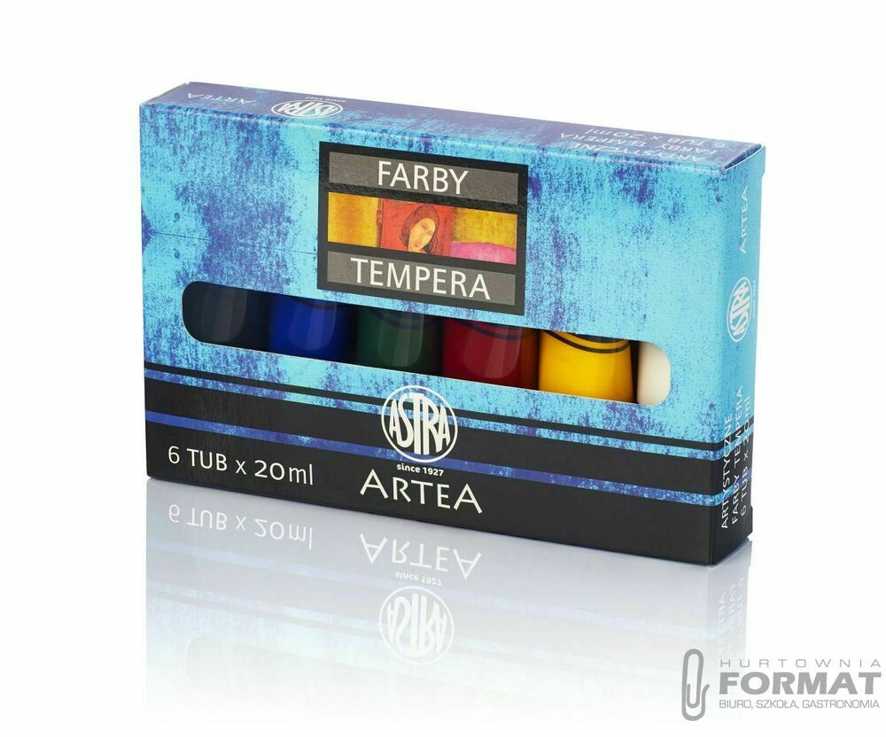 Farba tempera Artea kolor: mix 20ml 6 kolor. 1