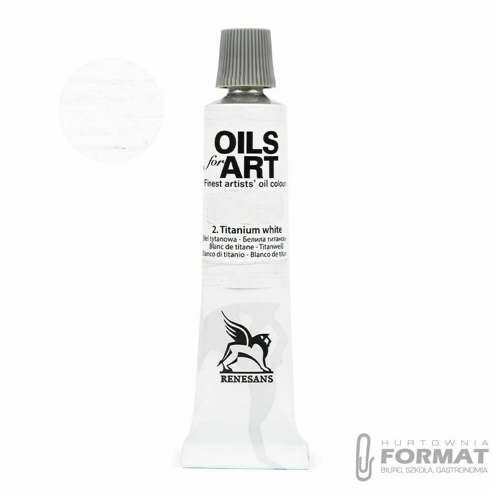 Farba olejna Renesans kolor: biały tytanowy 20ml 1 kolor. 1