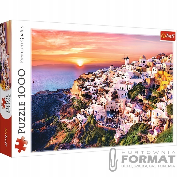 Puzzle 1000el Zachód słońca nad Santorini 10435 Tr 1