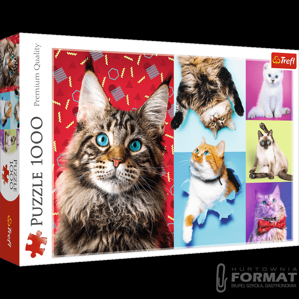 PUZZLE 1000 EL. WESOŁE KOTY 1