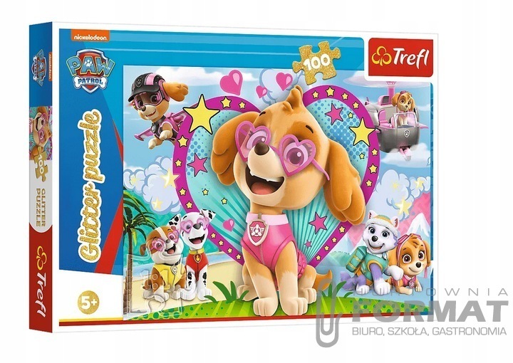 Puzzle 100el Psi Patrol  W blasku Skye 14818 TREFL 1