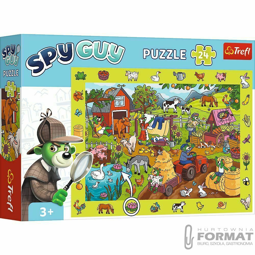 Puzzle Trefl Rodzina Treflików Spy Guy 24 el. (15589) 1