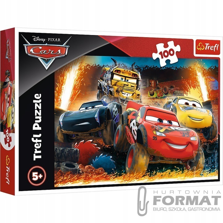 Puzzle 100 Ekstremalny wyścig Auta 3 TREFL 16358 1