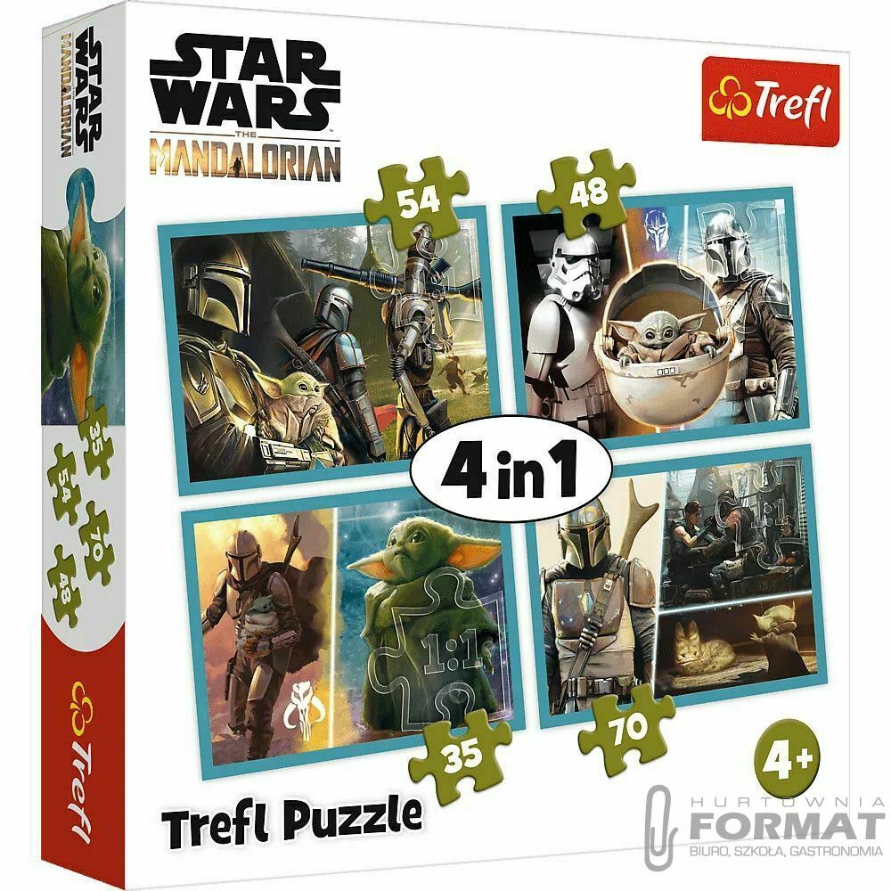 Puzzle Trefl Mandalorian 4w1 4w1 el. (34377) 1
