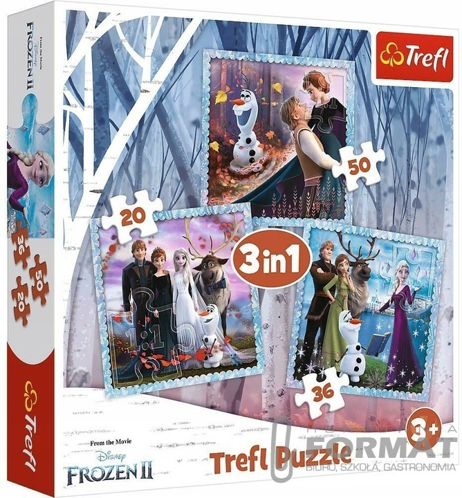 Puzzle 3w1 Magiczna opowieść Frozen II Kraina Lodu 1
