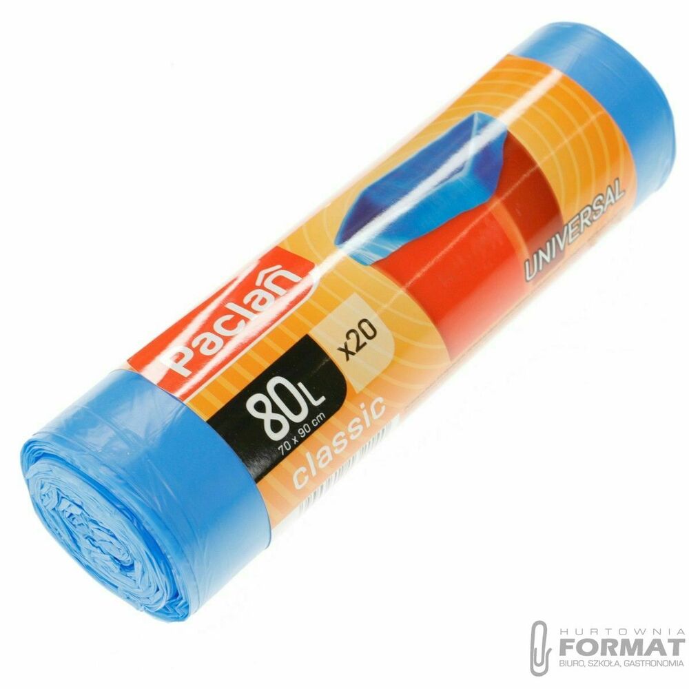 Worek na śmieci kolor: niebieski 80L 20 szt 1