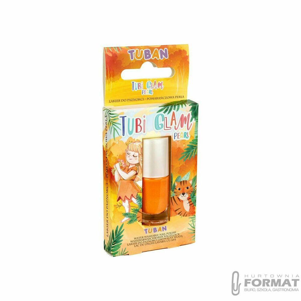 Lakier do paznokci Tuban Tubi glam perłowy pomarańczowy kolor: pomarańczowa (TU3463) 1