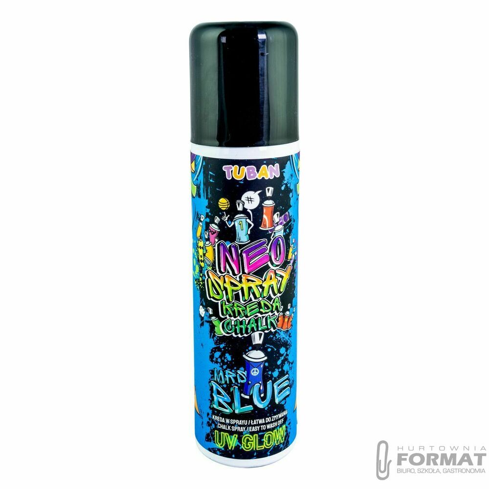 Kreda chodnikowa Tuban Neo Kreda spray 150 ml niebieska mix (TU3544) 1