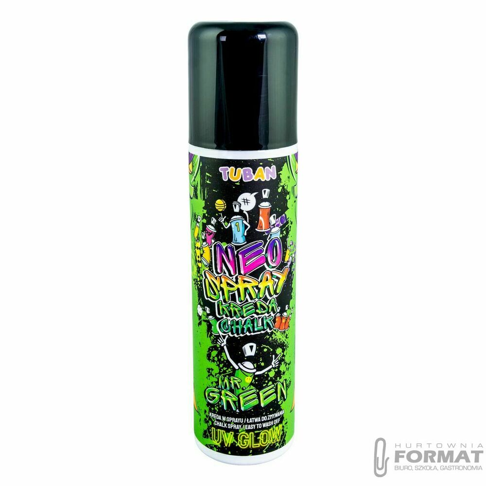 Kreda chodnikowa Tuban Neo Kreda spray 150 ml zielona mix (TU3545) 1