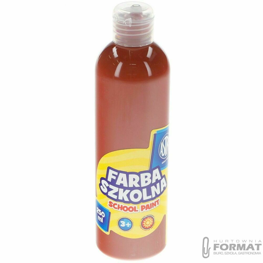 Farba szkolna Astra 250ml brązowa 1