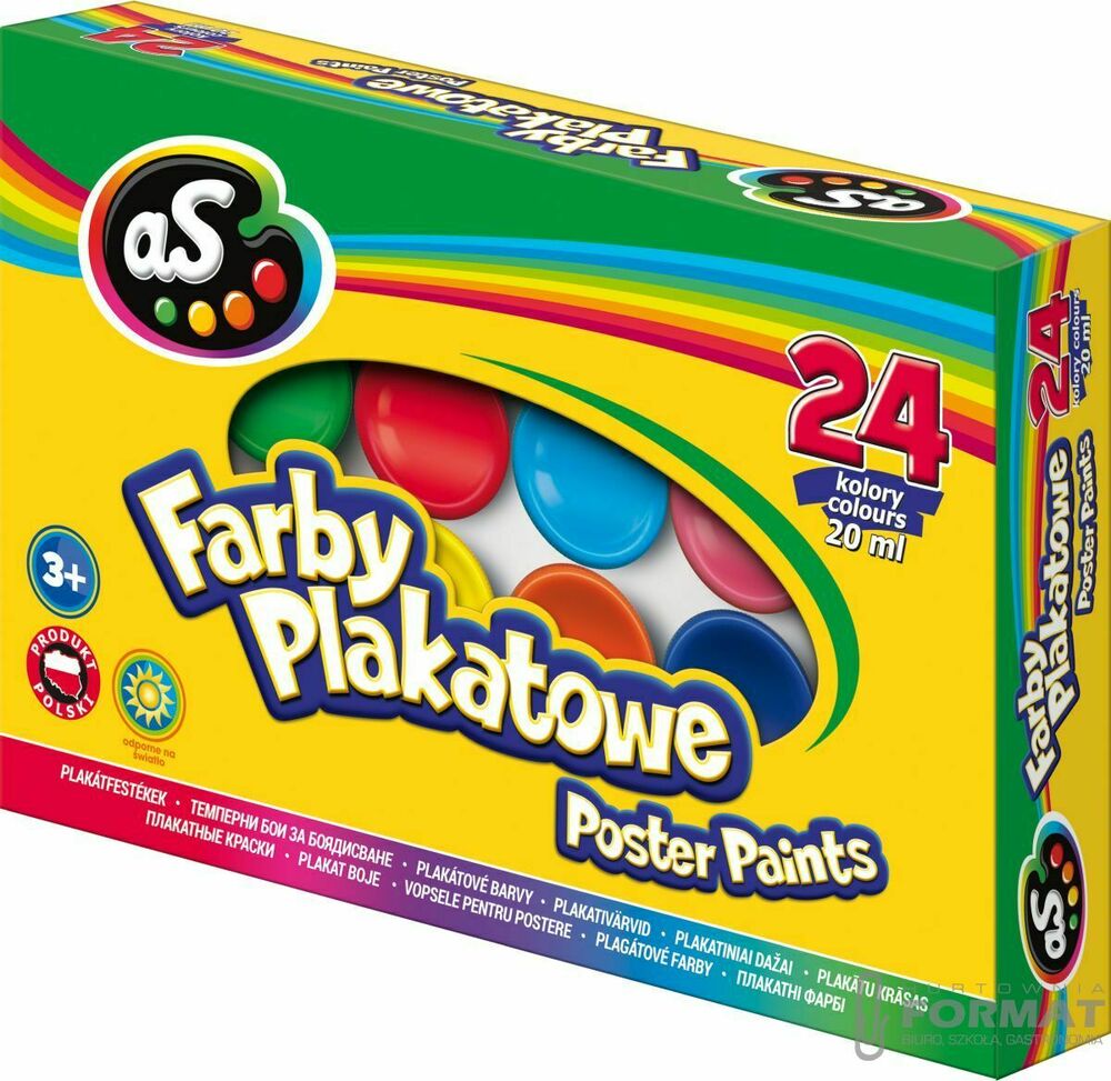 Farby plakatowe As kolor: mix 20ml 24 kolor. (301219005) 1