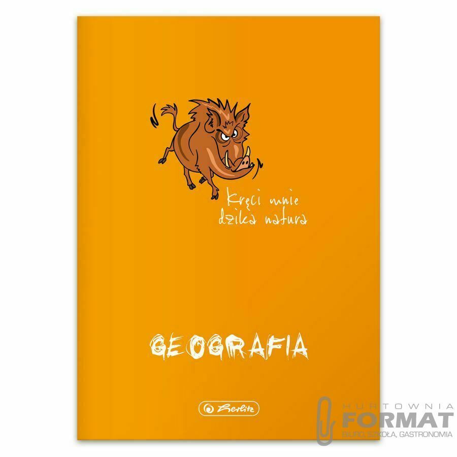 Zeszyt Herlitz Geografia Eco PP 9500042 A5 60k. 70g kratka (400198100) 1