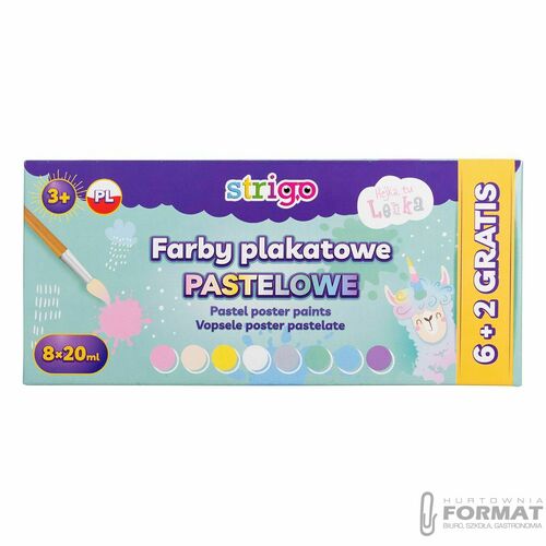 Farby plakatowe Strigo LENKA kolor: mix 20ml 12 kolor. (SSC147) 1