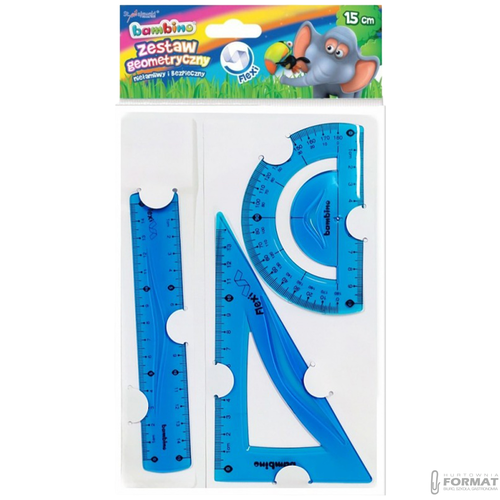 Zestaw geometryczny BAMBINO 3 elementy 15 cm FLEXI 1