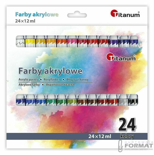 Farba akrylowa Titanum kolor: mix 12ml (04230373) 1