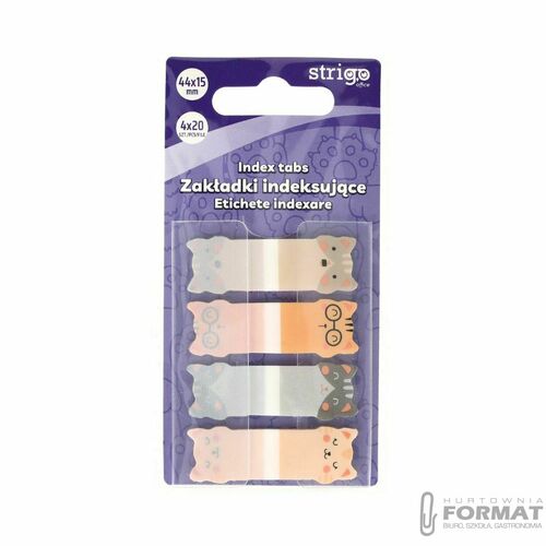 Zakładki indeksujące Strigo kotki 44x15mm 5905658810252 (SSN022) 1