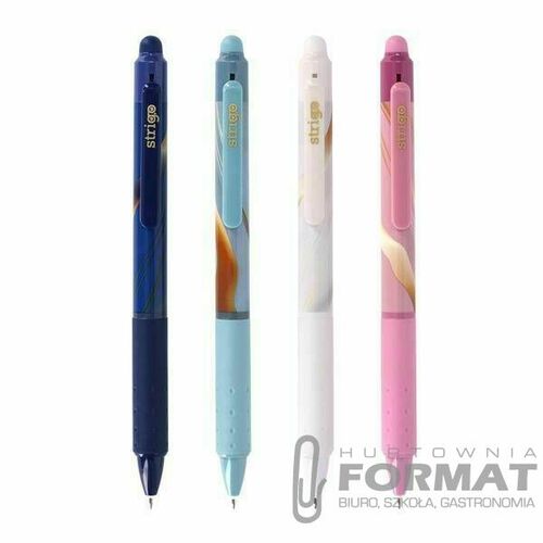 Długopis wymazywalny Strigo Glamur automtyczny 5905658811037 niebieski 0,5mm (SSC404) 1