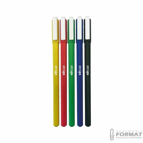 Długopis żelowy Strigo CLASSIC żelowy 5kol mix 0,8mm (SSC426) 1