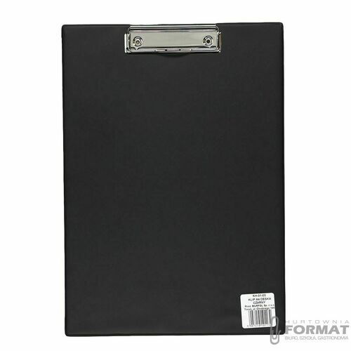 Deska z klipem (podkład do pisania) Biurfol A4 czarna [mm:] 230x32 (KH-01-03) 1