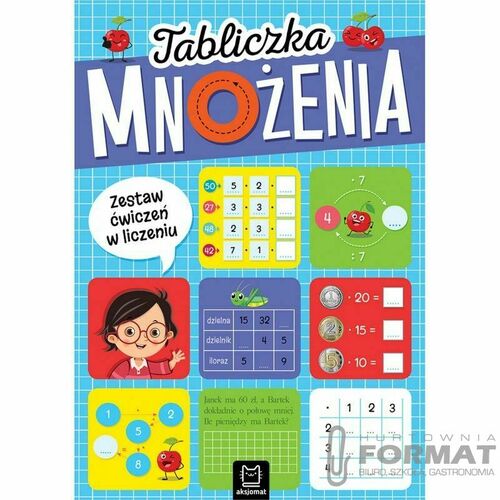 Książka dla dzieci Tabliczka mnożenia. Zestaw ćwiczeń w liczeniu 1