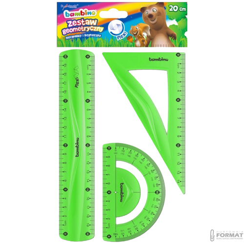 Zestaw geometryczny Bambino 3 elementy 20 cm flexi 1