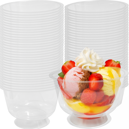 Pucharki do deserów Z NÓŻKĄ 200CC PRZEZR 20szt 1