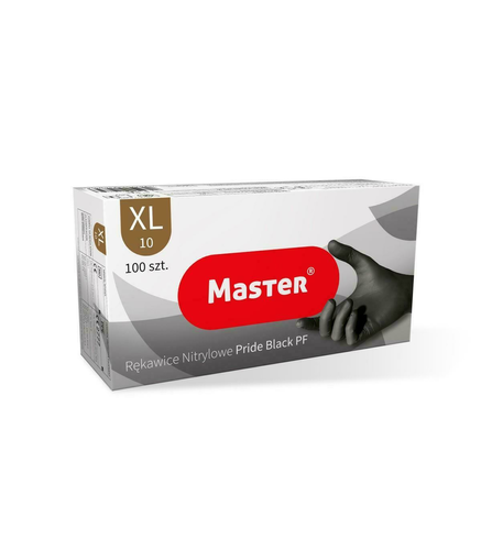 Master Rękawiczki Nitrylowe Czarne XL 100 Sztuk 1