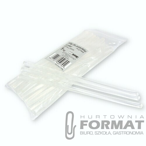 KLEJ DO PISTOLETU NA GORĄCO WYSOKOKRYSTALICZNY 11mmx30cm 1kg 1