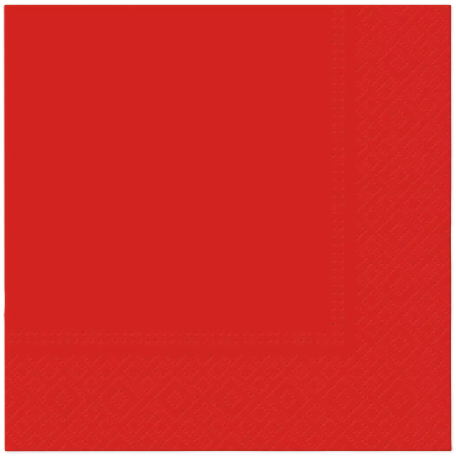 Serwetki 25x25 czerwone/20 sztuk 1