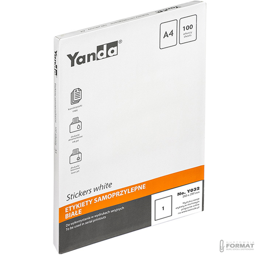 Etykiety samoprzylepne yanda 210/297mm 1