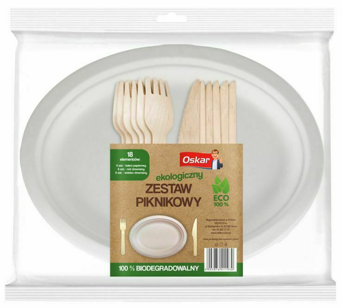 ZESTAW PIKNIKOWY 6+6+6 OSKAR ECO 1